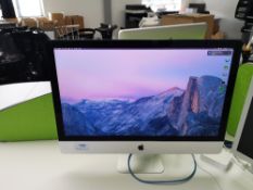 Apple iMac 27" (2012) 3.2 GHz Intel core i5 processor, 8gb Ram, 1 TB Hard drive