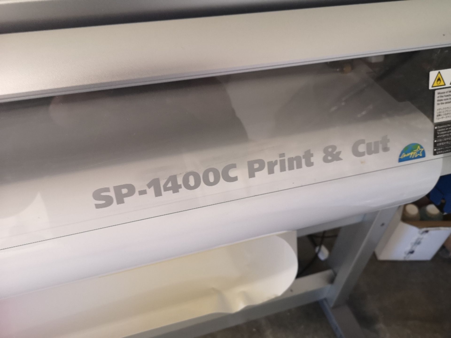 Uniform Cadet Plus SP1400 Print & Cut roll fed four-colour printing machine - Image 5 of 6