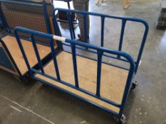 Metal-framed mobile trolley, does not include contents