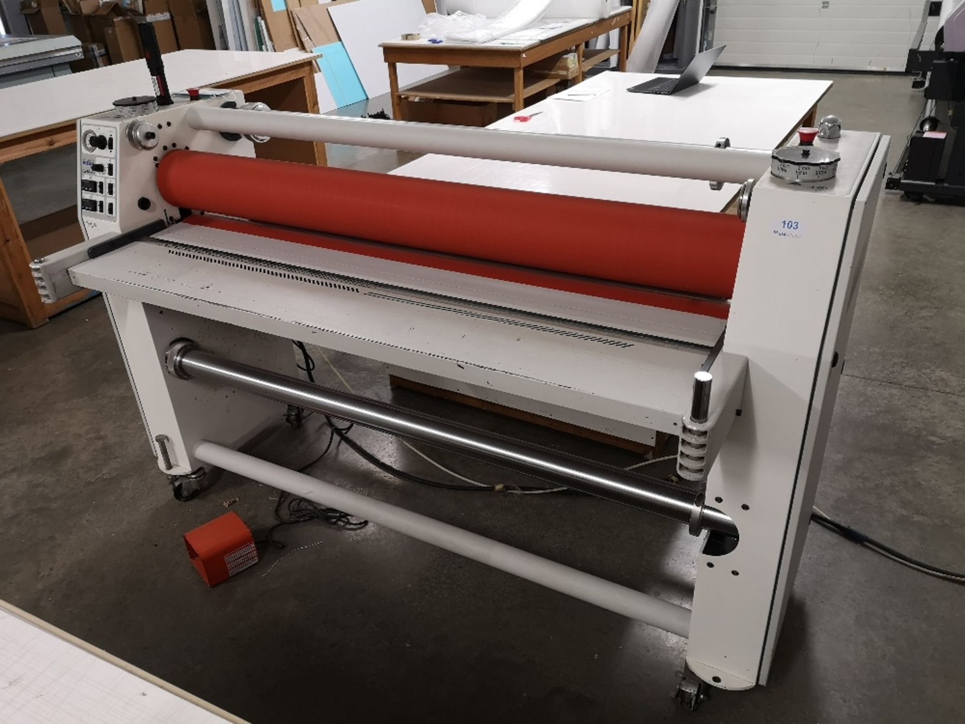 Seal Image 600 temperature controlled two-roll sheet laminator, with Werther International compresso - Image 2 of 11