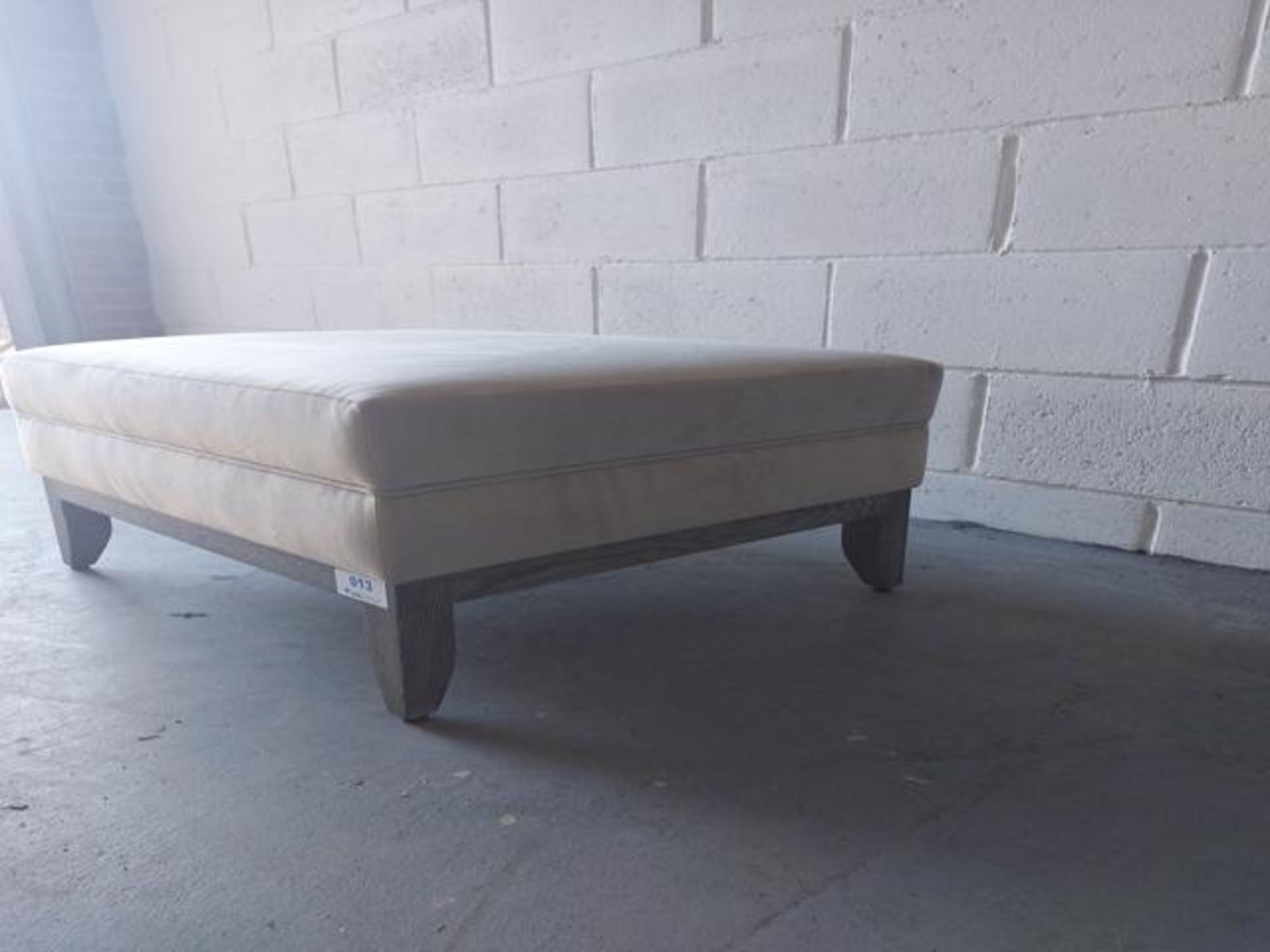 Plush grey bespoke ottoman - Image 3 of 3