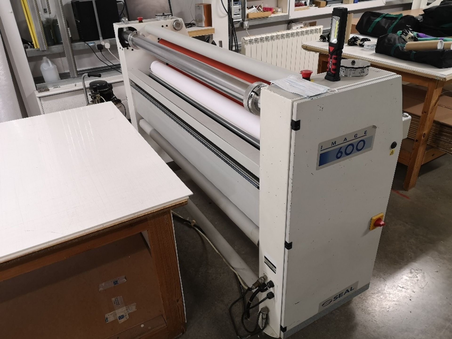 Seal Image 600 temperature controlled two-roll sheet laminator, with Werther International compresso - Image 7 of 11