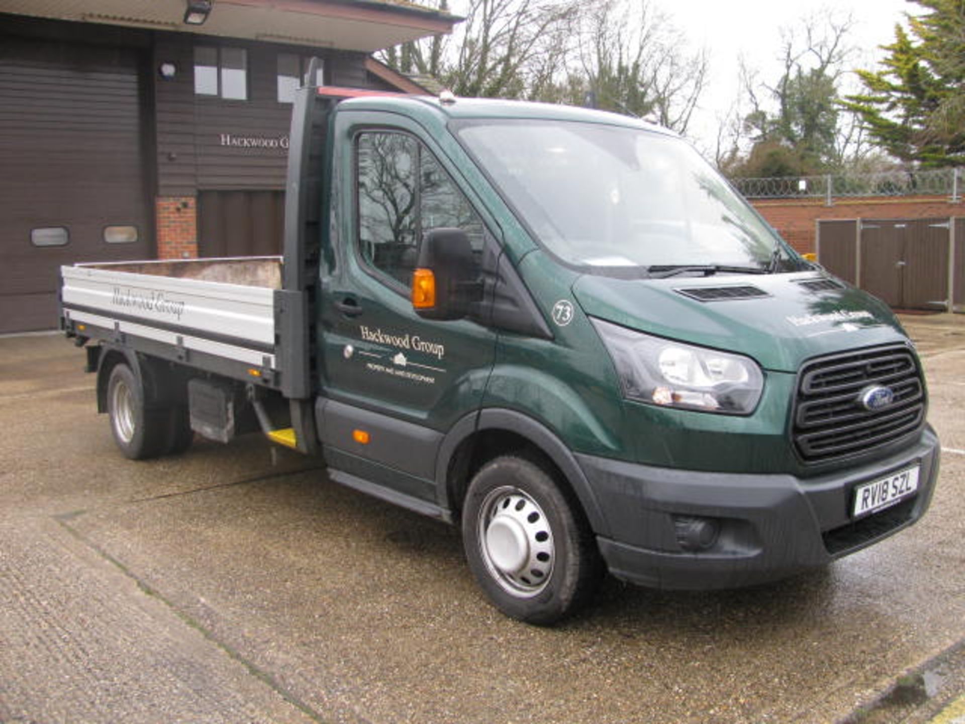 Ford Transit 470 LWB Drop Side Pick Up, Registration No. RV18 SZL - Image 2 of 10