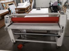 Seal Image 600 temperature controlled two-roll sheet laminator, with Werther International compresso