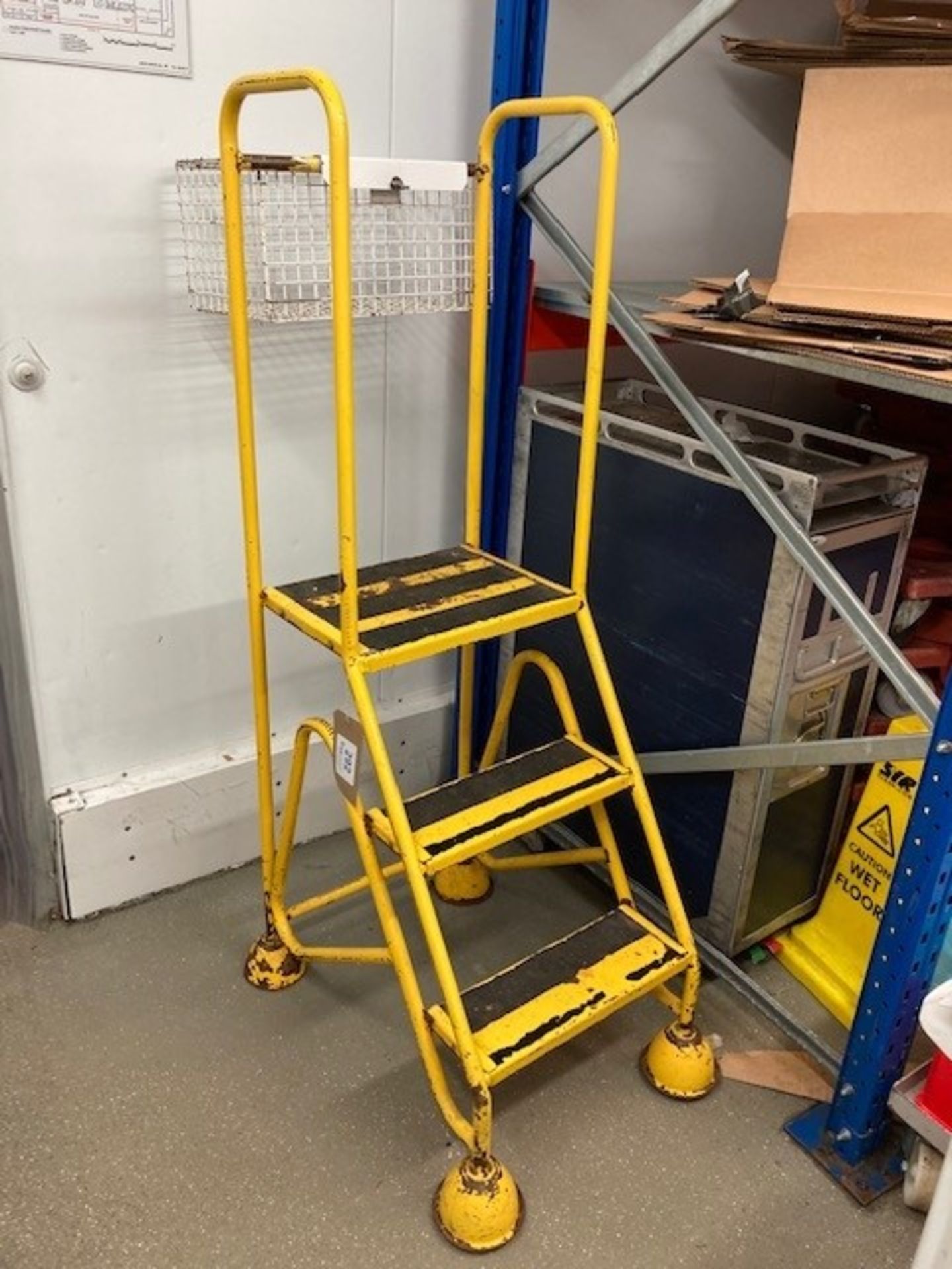 Three Tier Steel Warehouse Ladder - Image 2 of 2
