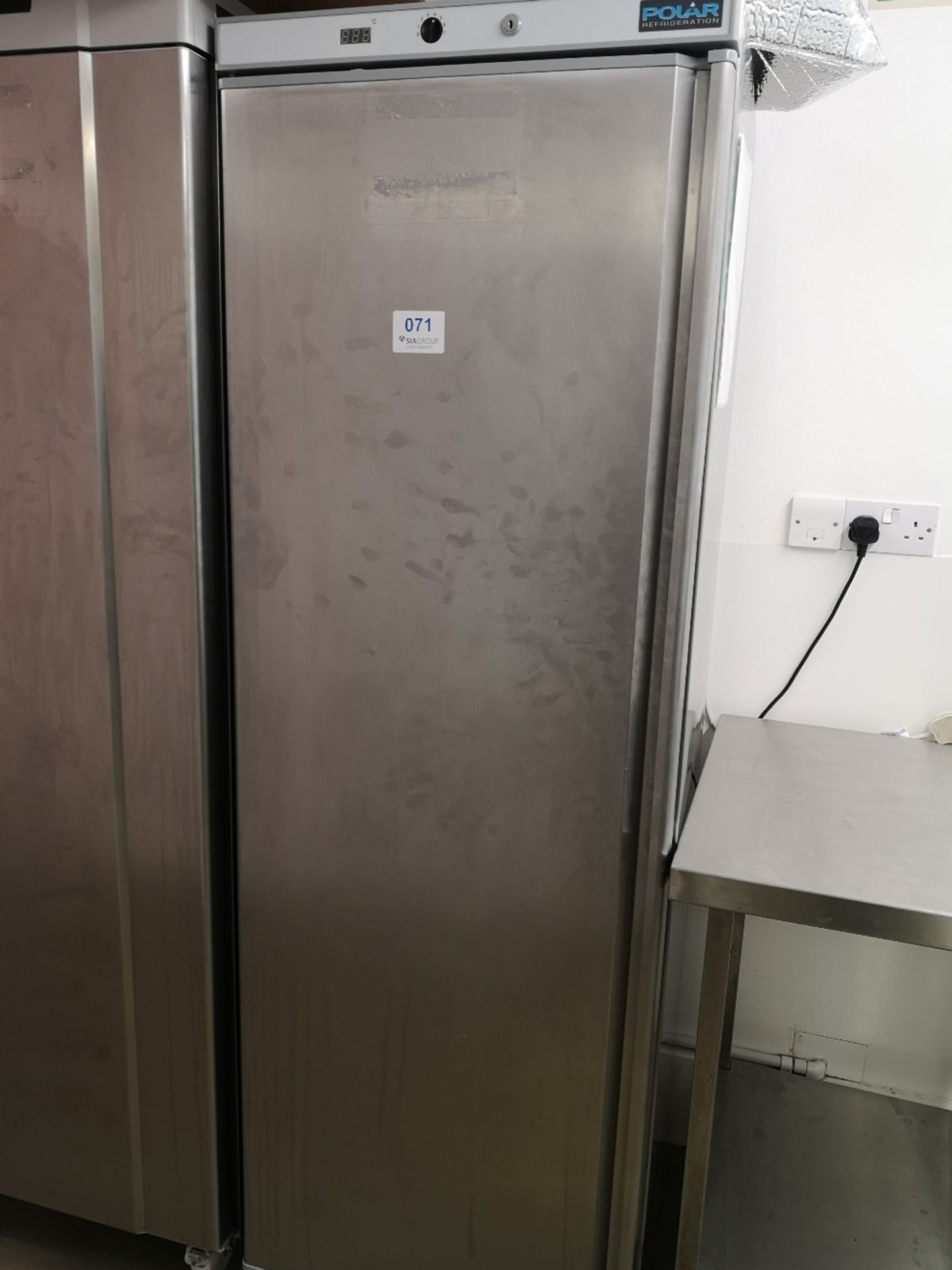 Polar CD082 Upright Stainless Steel Fridge