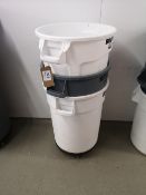 (3) Rubbermaid Brute Bins