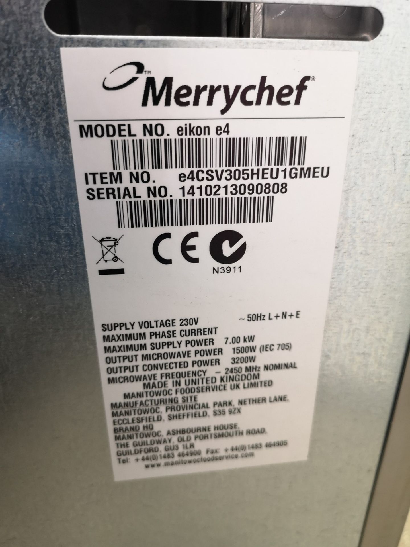 Merrychef Eikon e4 Combination Microwave Oven - Image 4 of 5