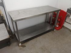 Two Tier Stainless Steel Preparation Table