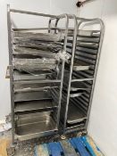 (2) Multi Tier Stainless Steel Baking Tray Trolleys with Garstronorm Pans