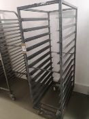 Stainless Steel Twelve Slot Baking Tray Trolley