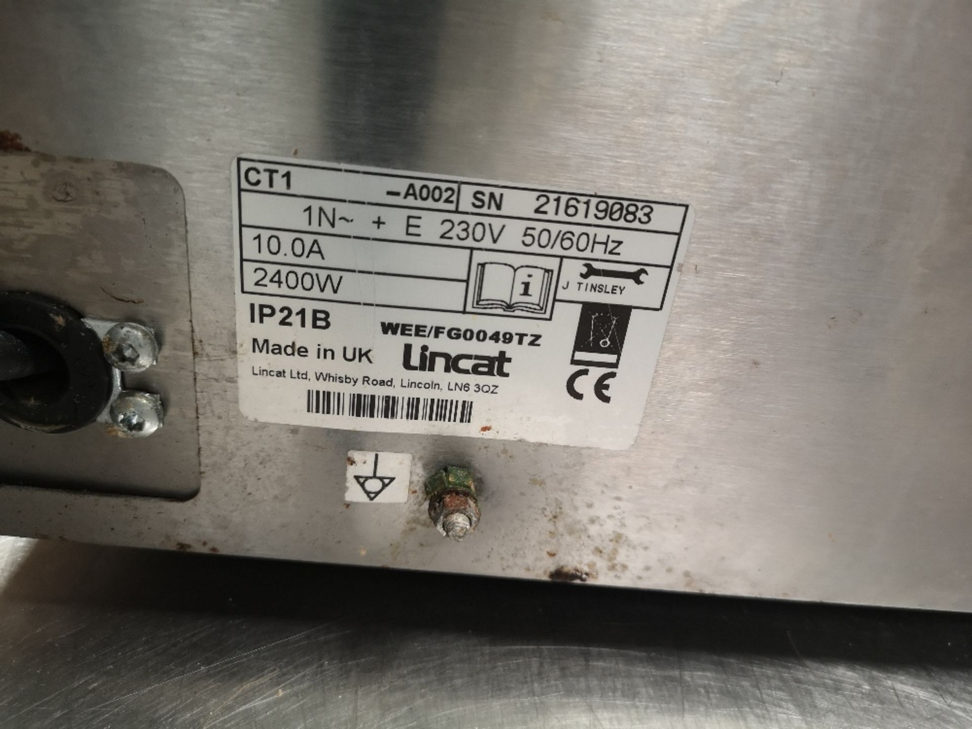 Lincat CT1 Stainless Steel Conveyor Toaster - Image 3 of 3