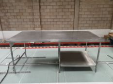 Two Tier Stainless Steel Preparation Table