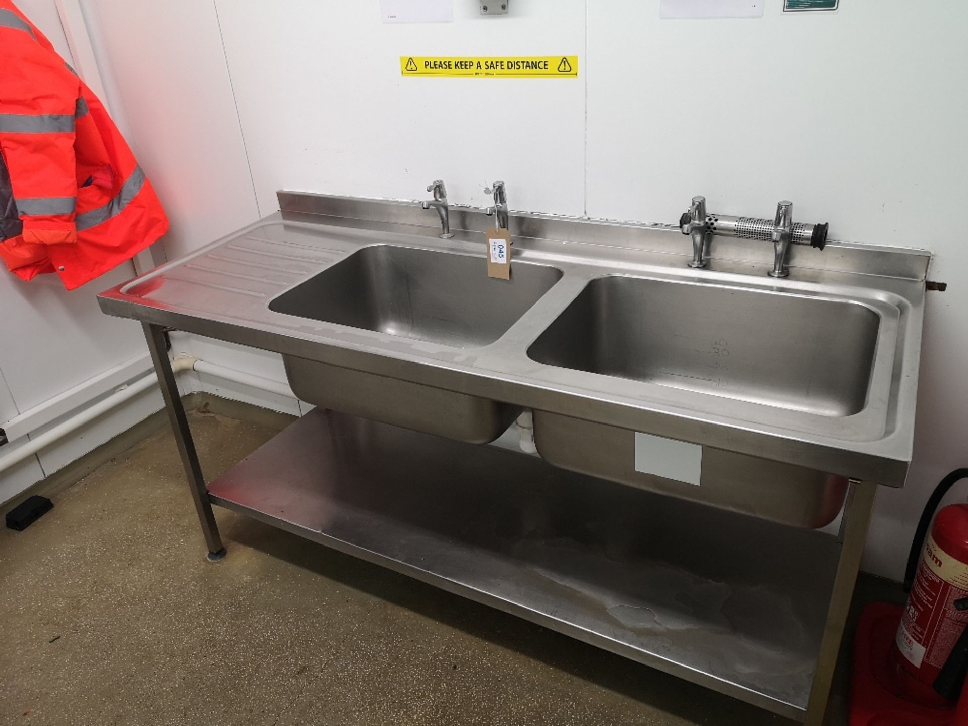 Stainless Steel Double Sink Basin Unit - Image 2 of 3