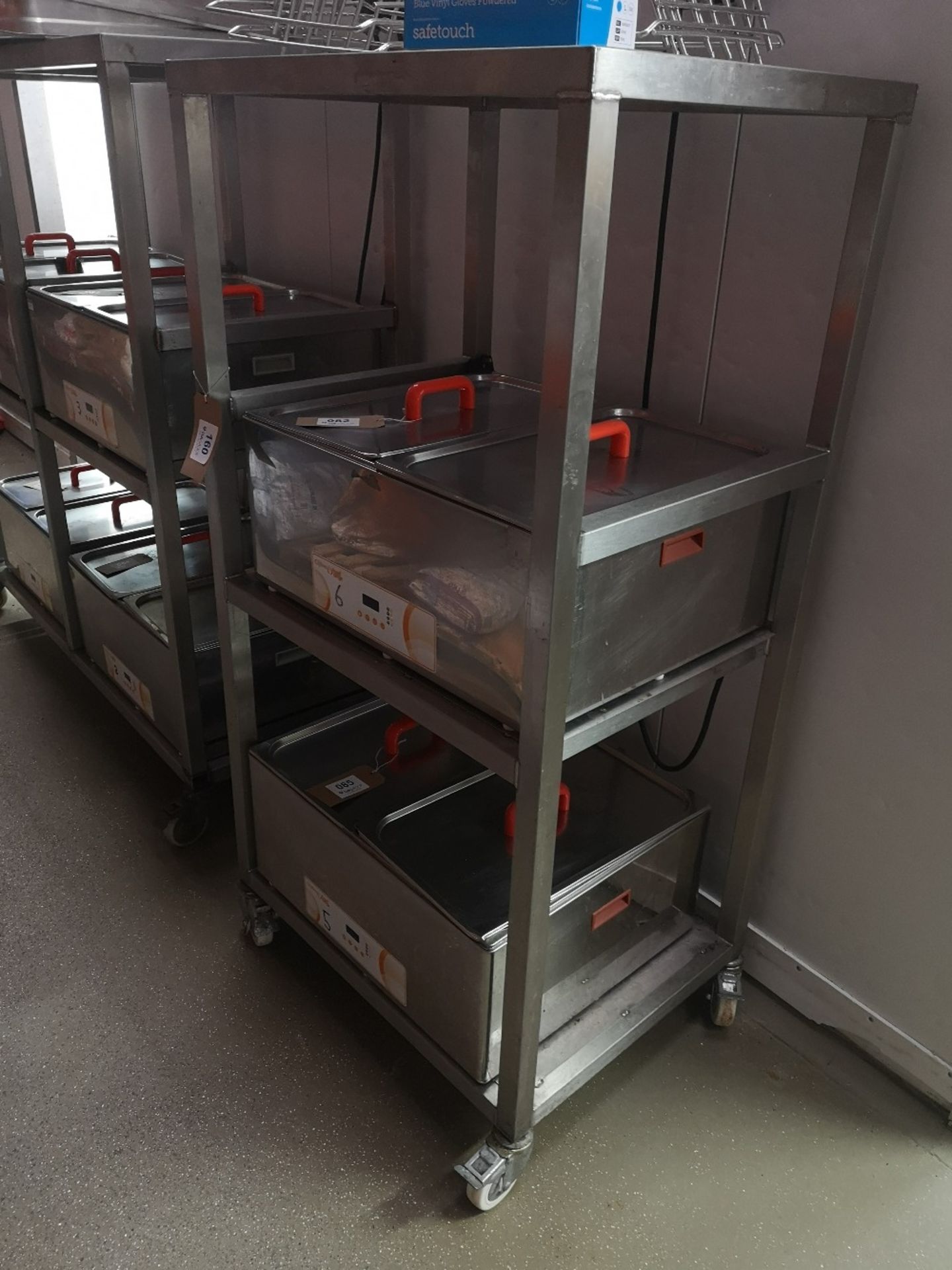 Three Tier Stainless Steel Mobile Rack