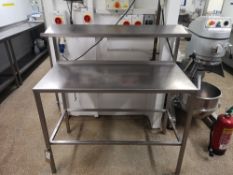 Stainless Steel Preparation Table with Gantry