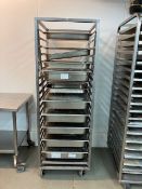 Stainless Steel Twenty Slot Baking Tray Trolley with Gastronorm Pans