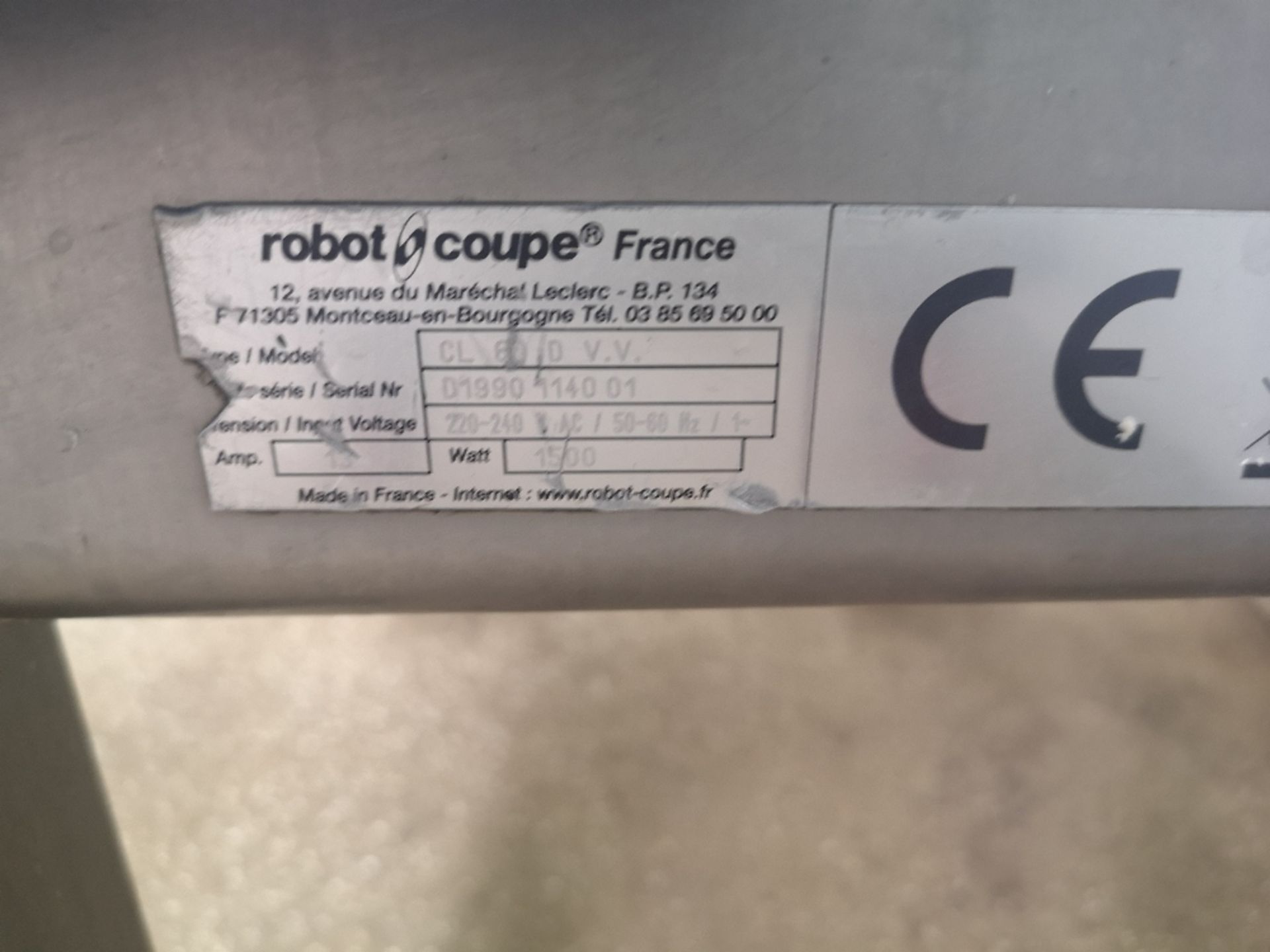 Robot Coupe CL60 Vegetable Preparation Workstation - Bild 5 aus 7