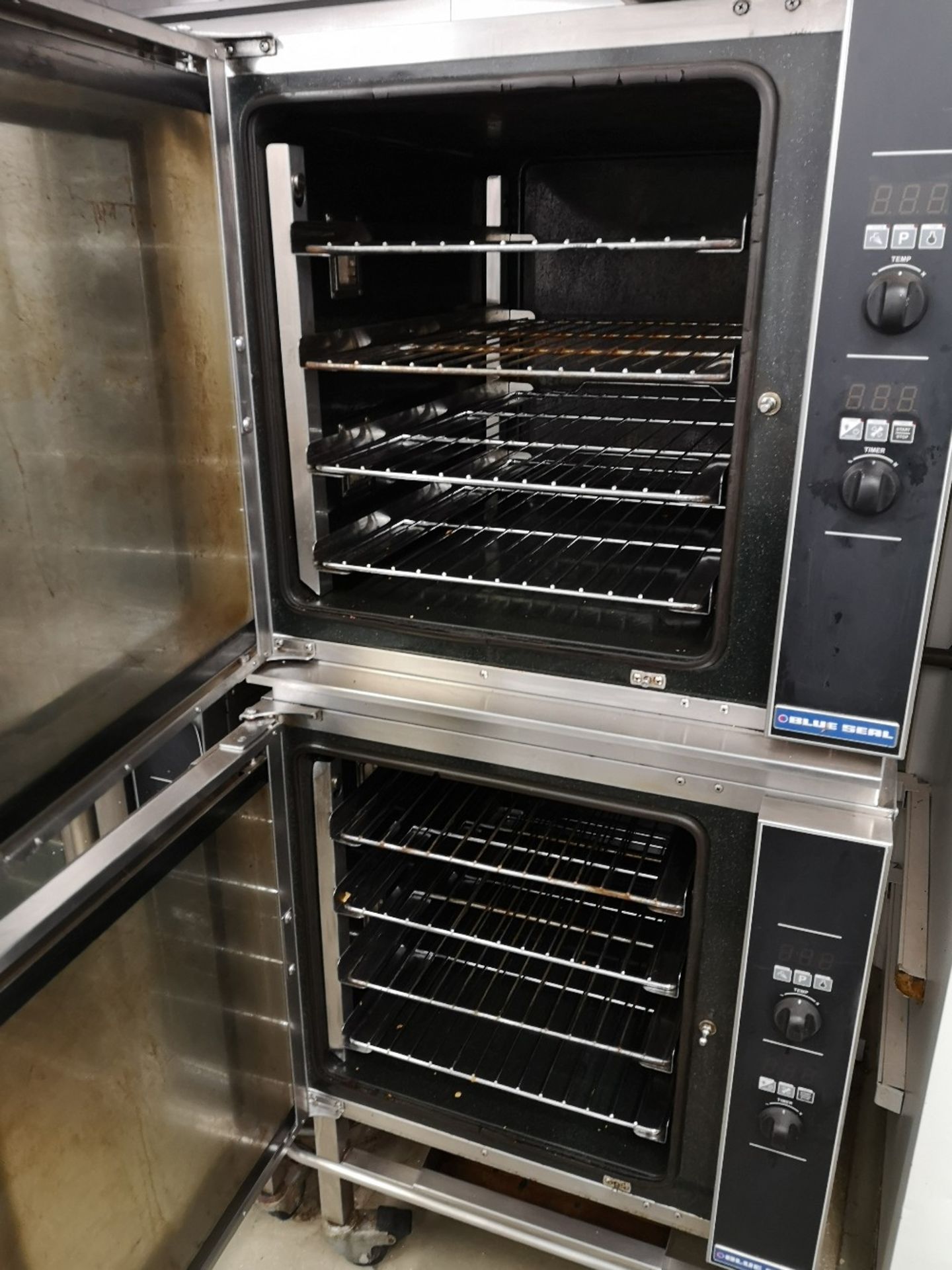 (2) Blue Seal Turbofan E32D4 166 Litre Four Tray Convection Ovens - Image 2 of 4