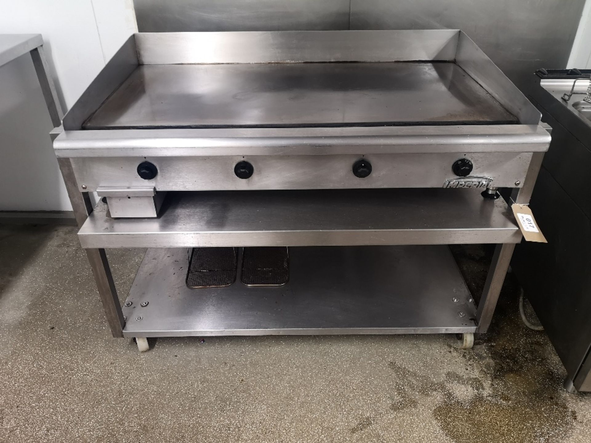 Imperial Electric Griddle on Stainless Steel Stand