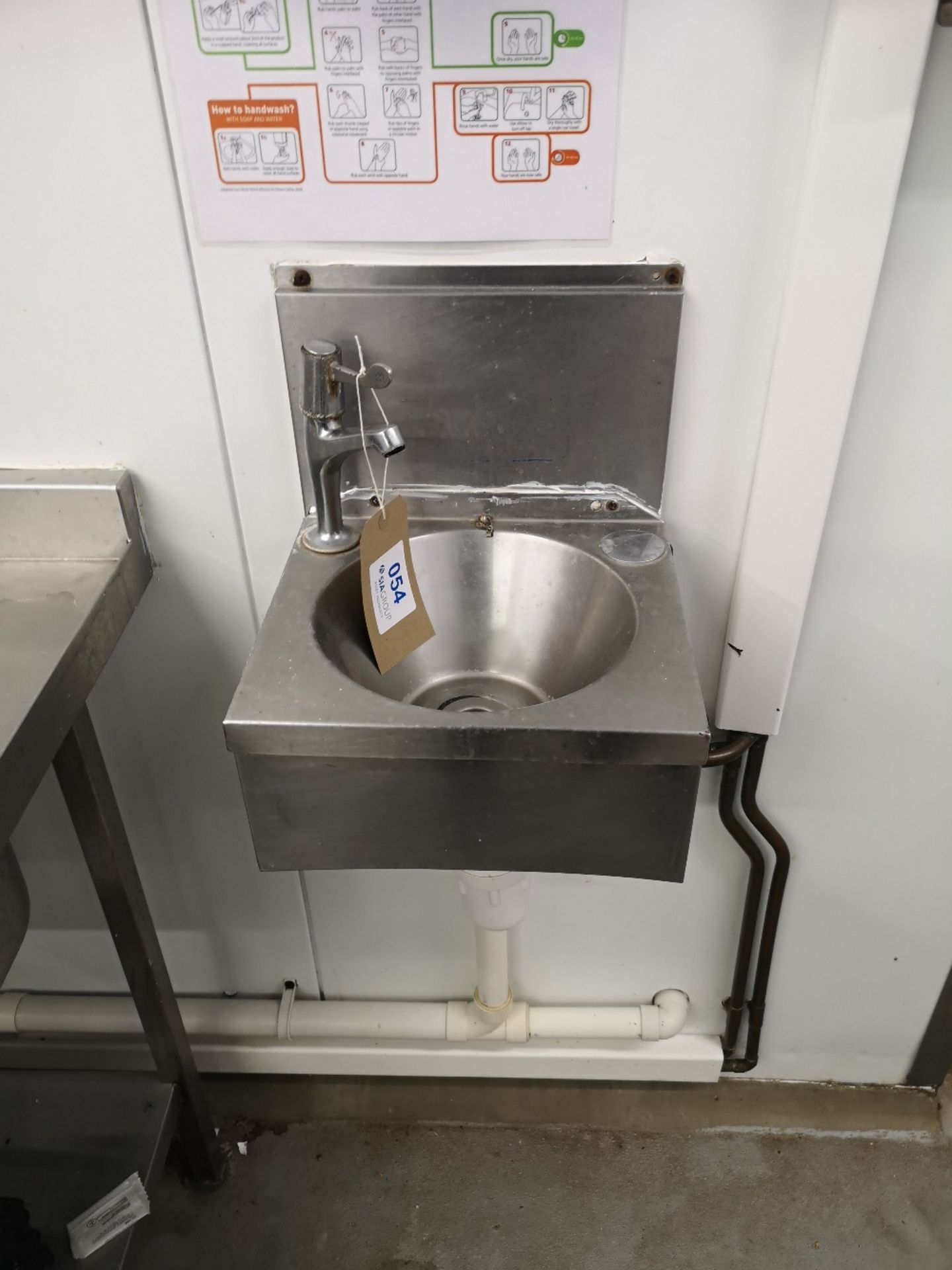 Stainless Steel Wall Fixed Hand Wash Basin