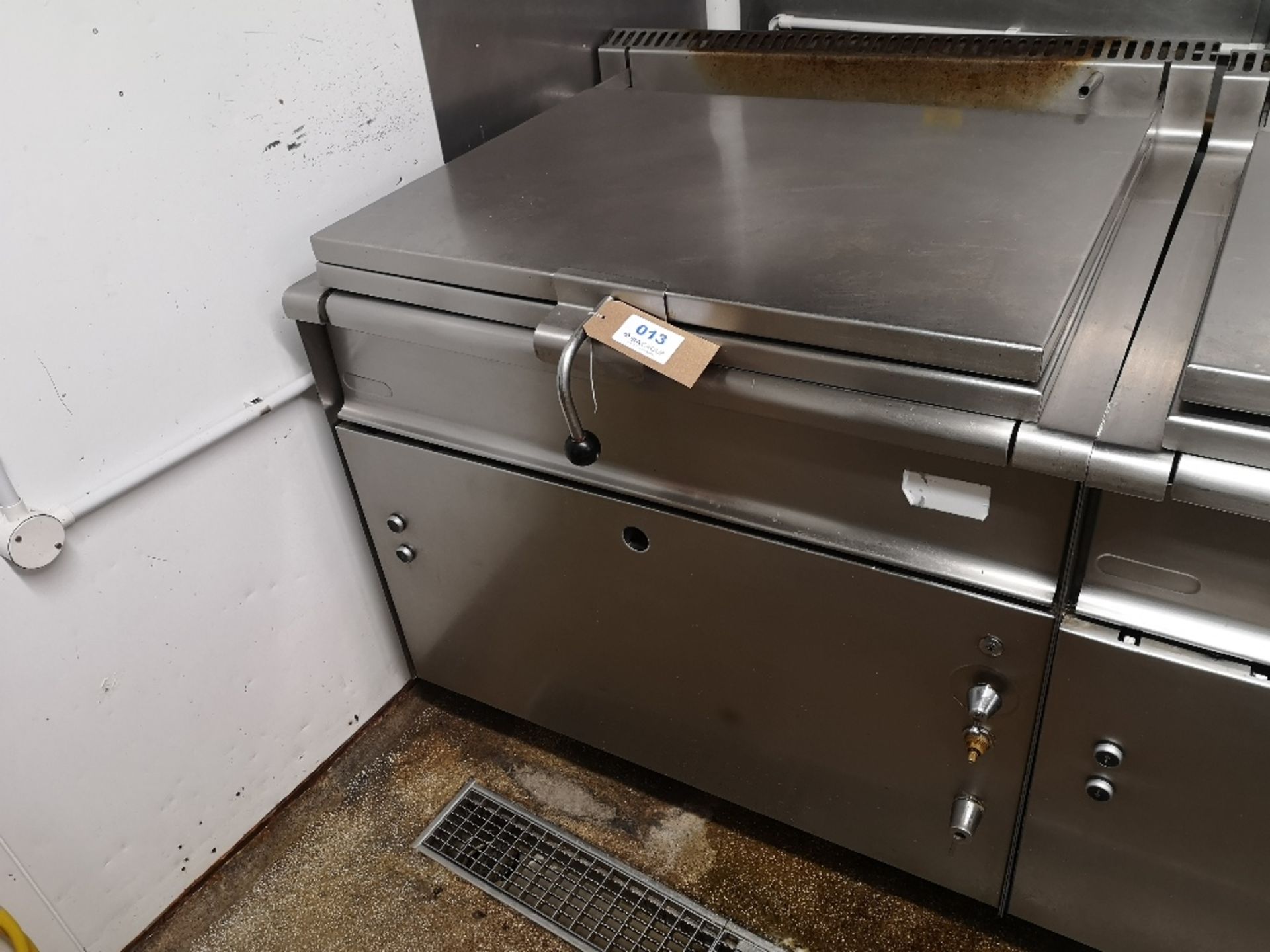 Stainless Steel 80Ltr Natural Gas Bratt Pan - Bild 2 aus 4