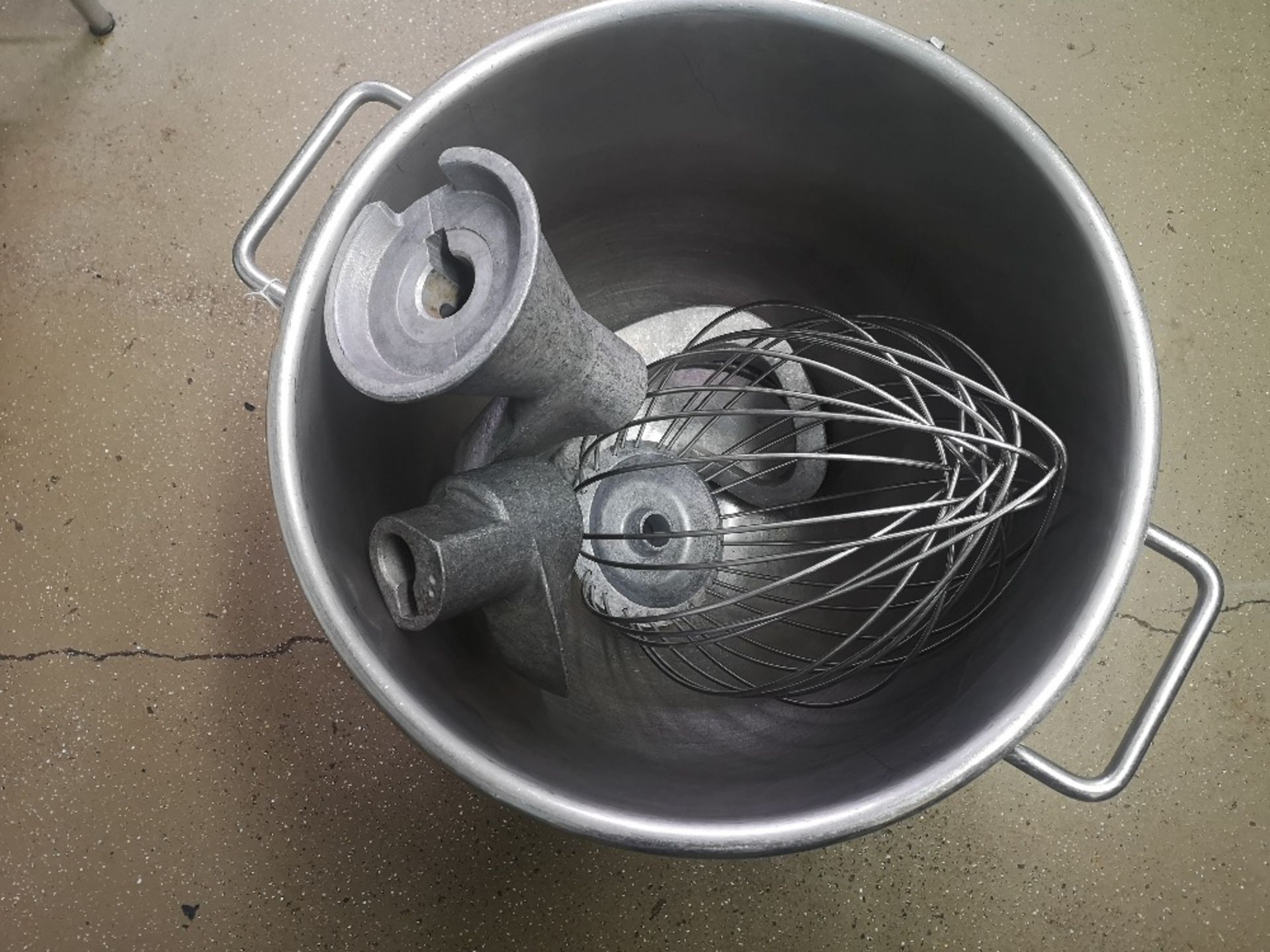 Stainless Steel Planetary Mixing Bowl with (4) Whisk Attachments & Mobile Dolly - Image 3 of 4