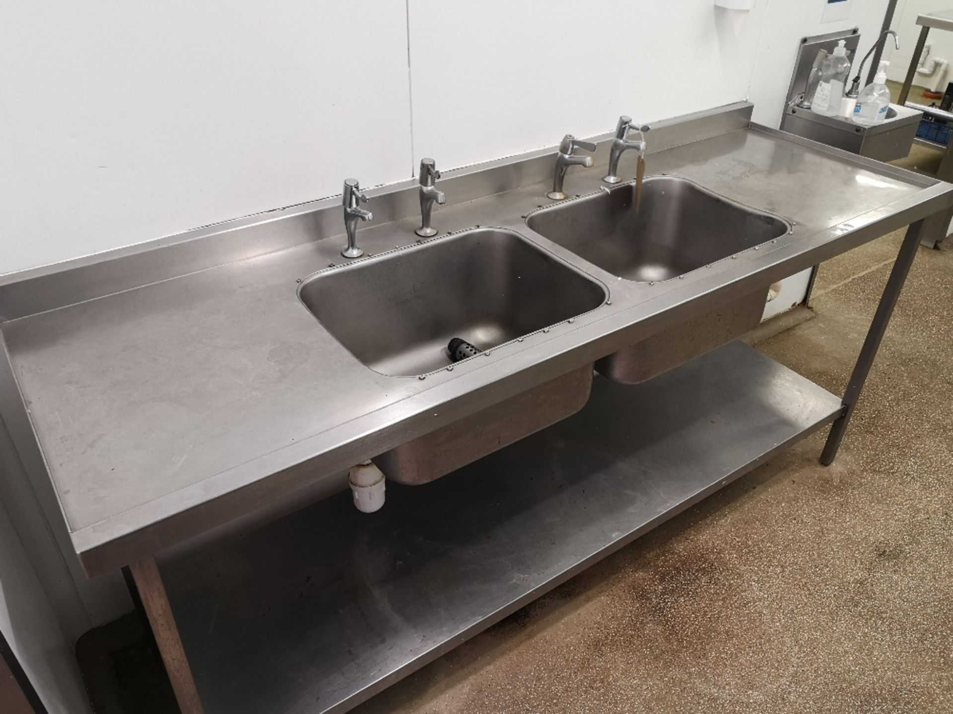 Stainless Steel Double Sink Basin Unit - Bild 2 aus 3