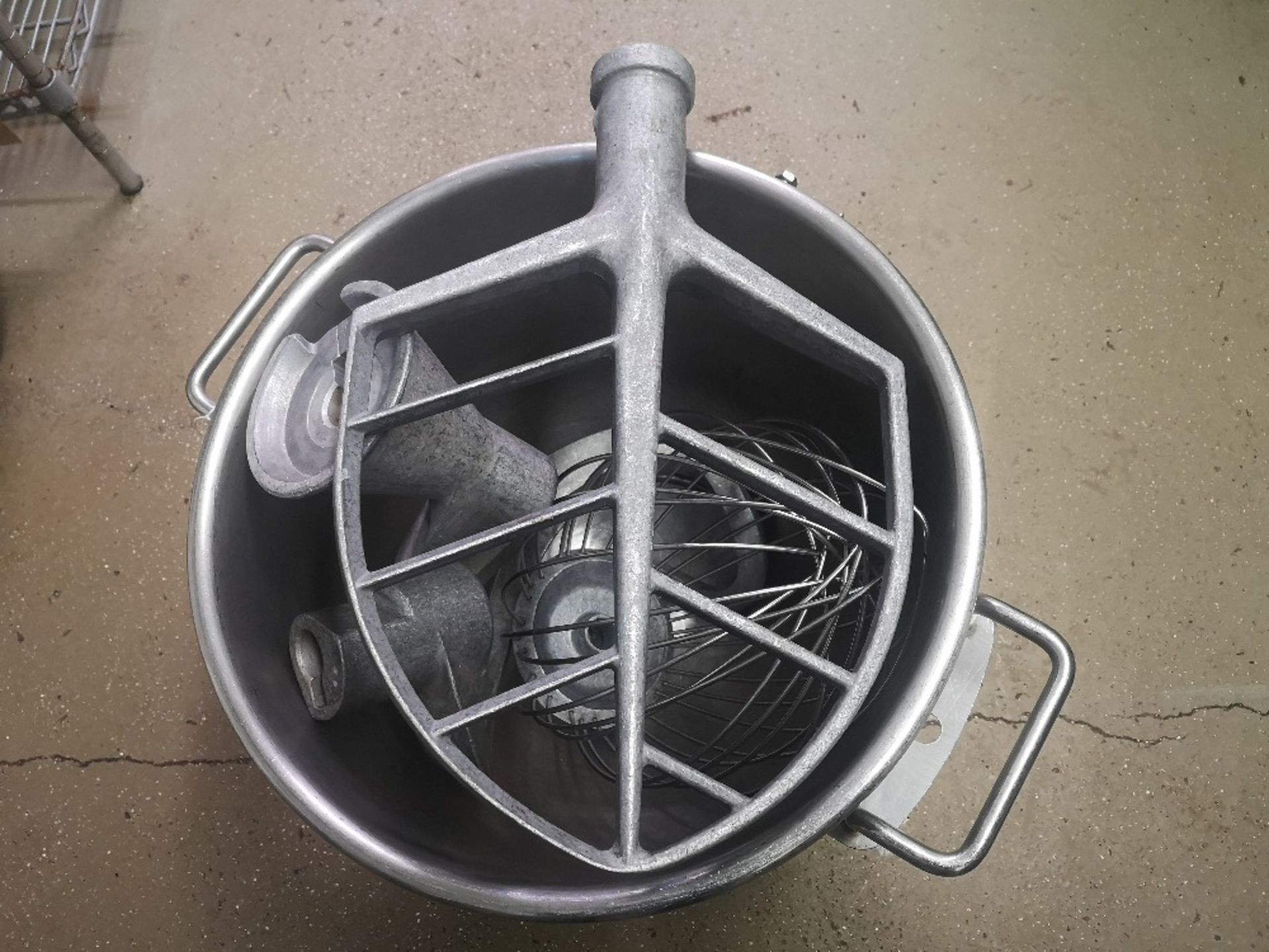 Stainless Steel Planetary Mixing Bowl with (4) Whisk Attachments & Mobile Dolly - Image 4 of 4