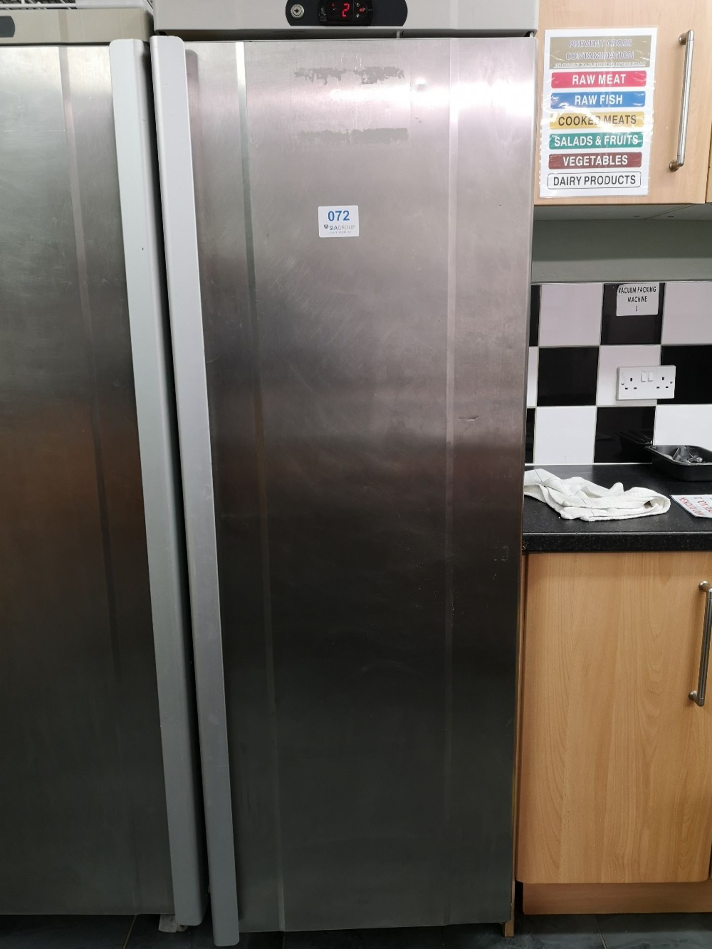 Gram K400 Upright Stainless Steel Fridge