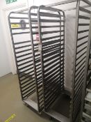 (2) Stainless Steel Twenty Slot Baking Tray Trolleys