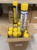 (16) New Cans of 750ml Yellow Line Marker Paint