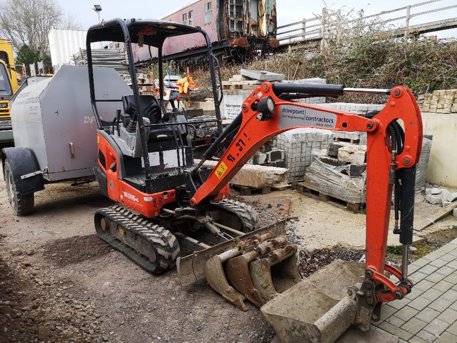 2016 Kubota KX016-4 Mini Excavator with Canopy