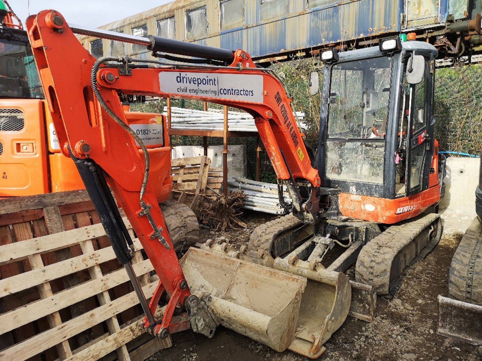 2016 Kubota KX101-3 Cabbed Mini Excavator - Image 2 of 7