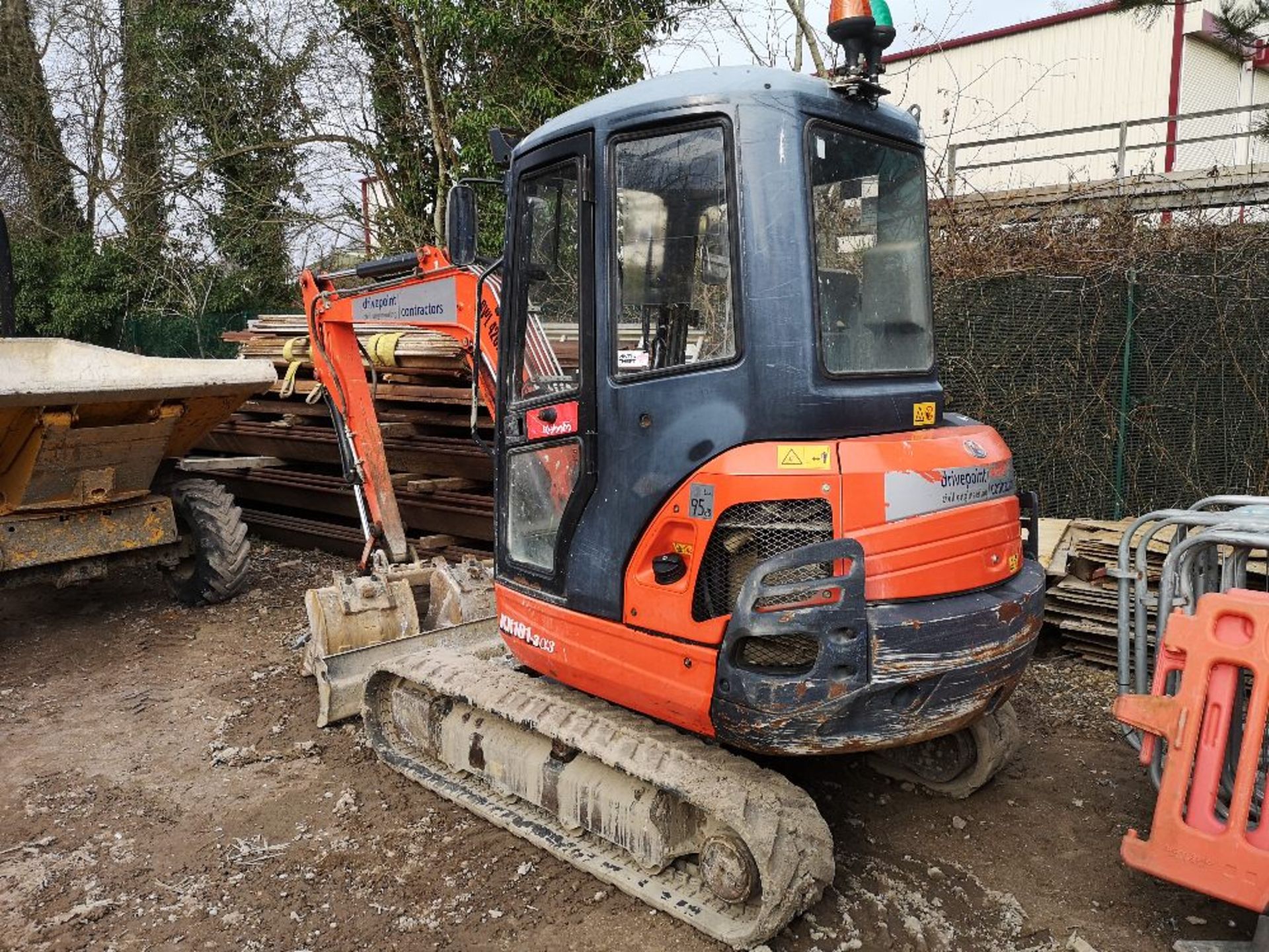 2016 Kubota KX101-3 Cabbed Mini Excavator - Image 6 of 7