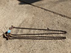 Double leg 7mm Drop Chain c/w Safety Hooks and 2 Shorteners