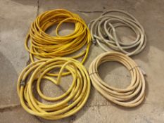 (4) Hoses to include Compressor Hoses, Various sizes