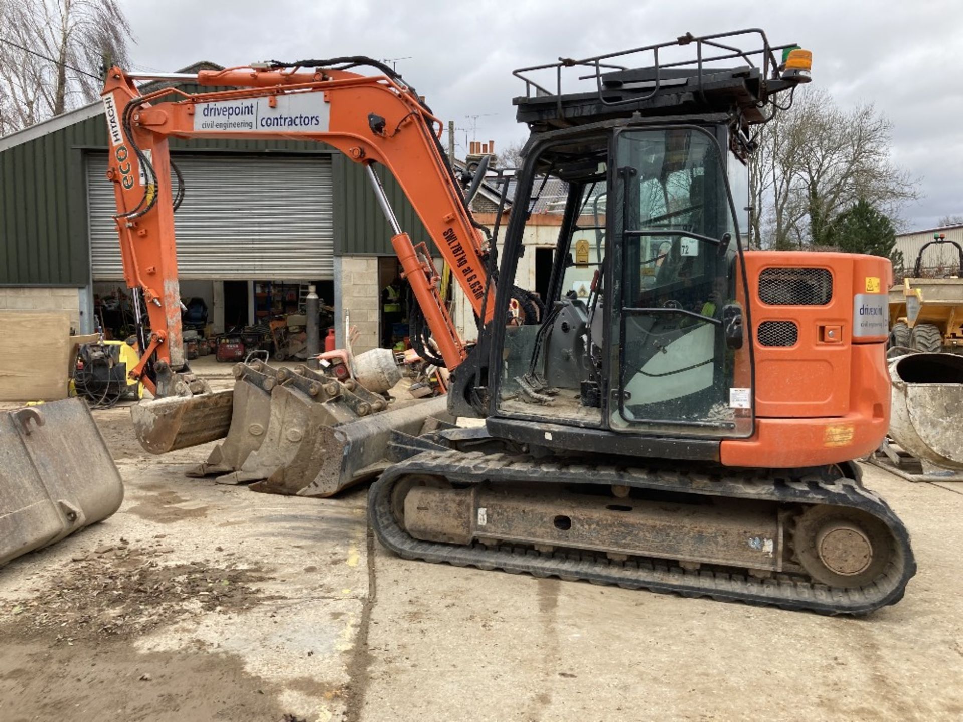 2017 Hitachi ZX85USB-5A Midi Excavator