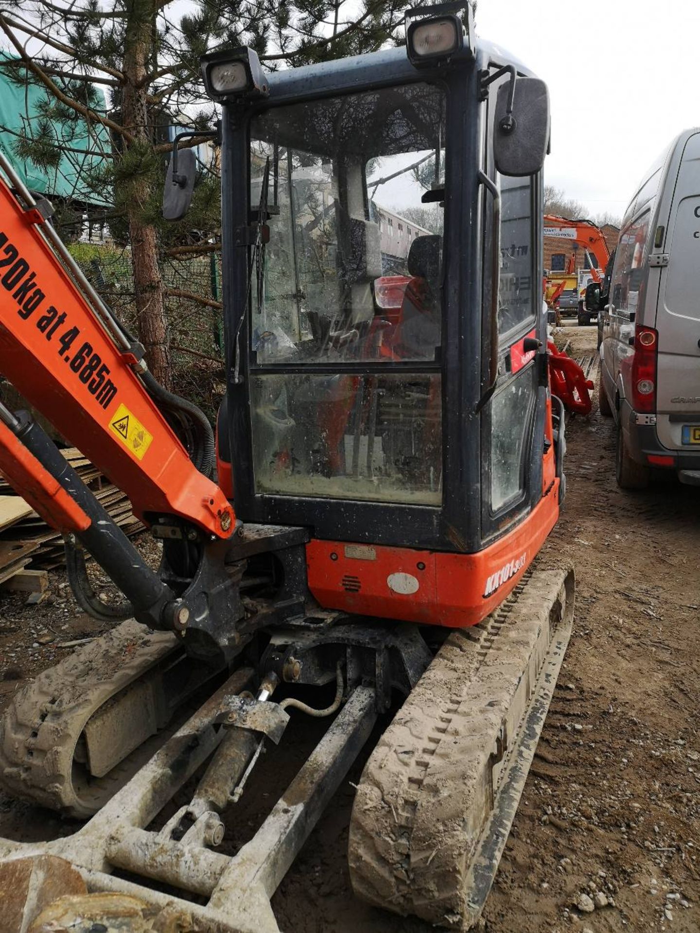 2016 Kubota KX101-3 Cabbed Mini Excavator - Image 4 of 7