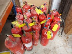 (24) Assortment of Water and Foam Fire Extinguishers, 6Ltr & 9Ltr