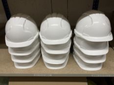 (12) New JSP White Safety Helmets