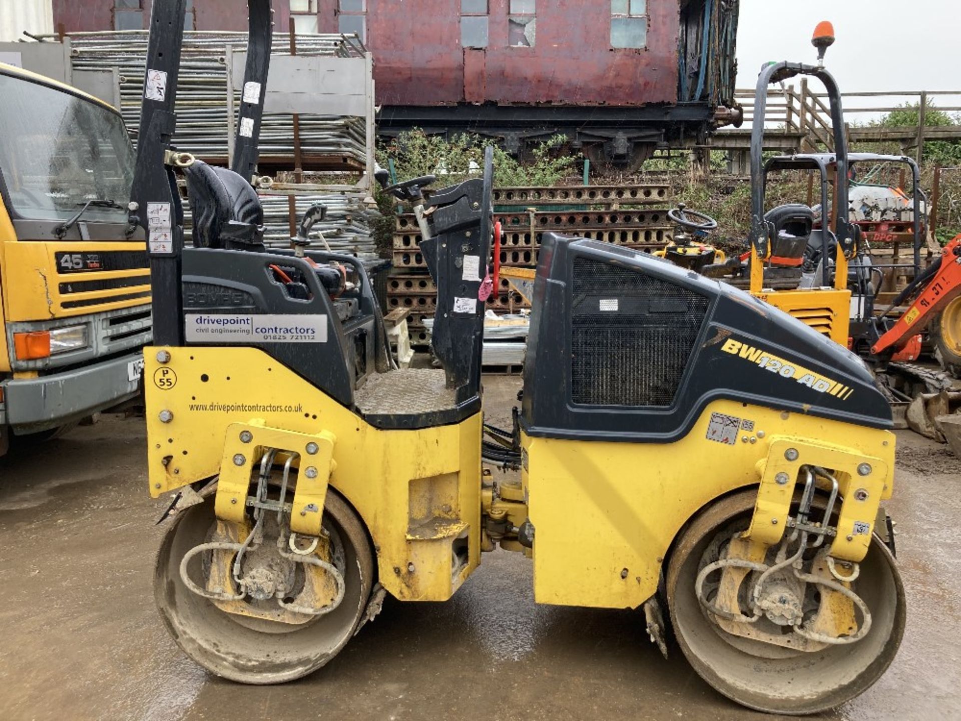 2016 Bomag BW120AD-5 Tandem Vibration Roller - Image 2 of 8