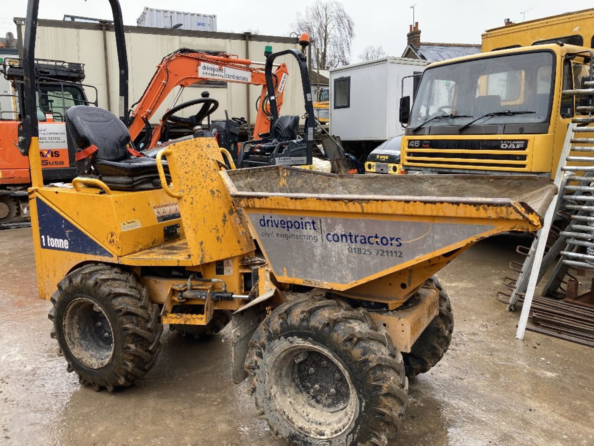 2017 Thwaites 1T 4x4 Swivel Dumper - Image 4 of 9