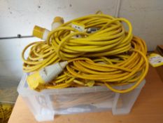 (8) 110V 32A Extension Leads, Approx. 14m