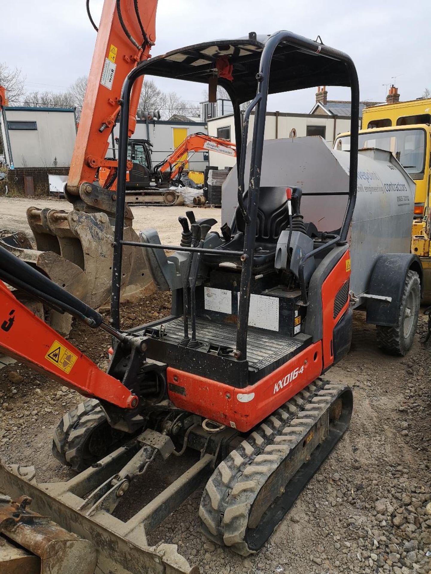 2016 Kubota KX016-4 Mini Excavator with Canopy - Image 4 of 7