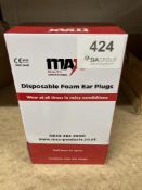 New MAX Disposable Foam Ear Plugs