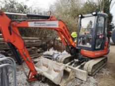 2013 Kubota KX101-3 Cabbed Mini Excavator