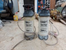 (2) Orbit 10 Ltr Pressurised Water Container