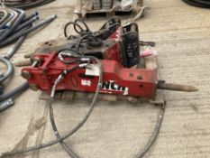 (3) Hydraulic Excavator Hammers c/w Points & Hoses