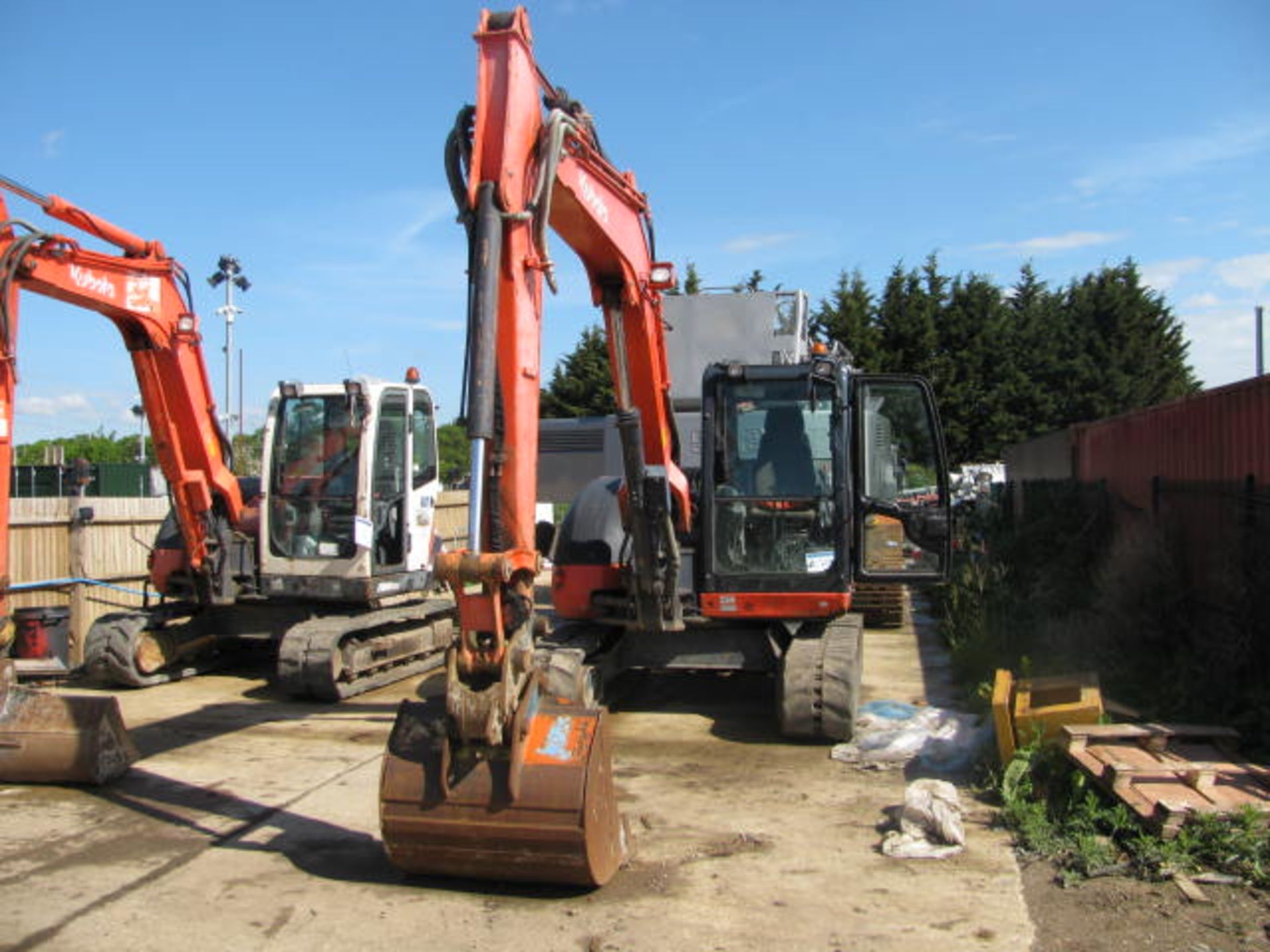 Kubota KX080-4 rubber tracked excavator - Image 2 of 8